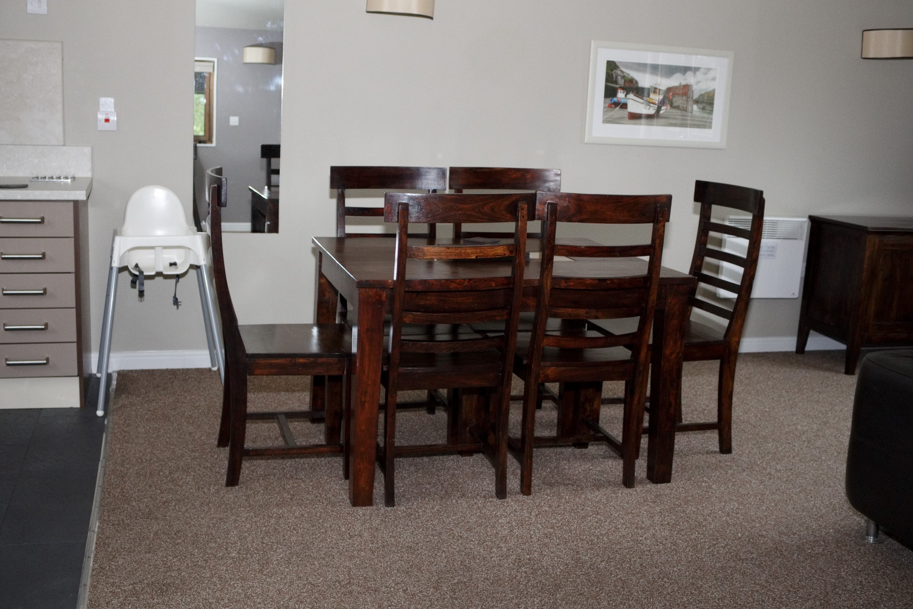 The Dining Area in the Ramsey Lodge