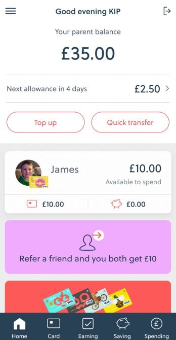 The gohenry parent app