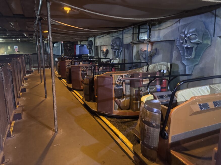 In the station of tomb blaster on the behind the scenes tour of tomb blaster